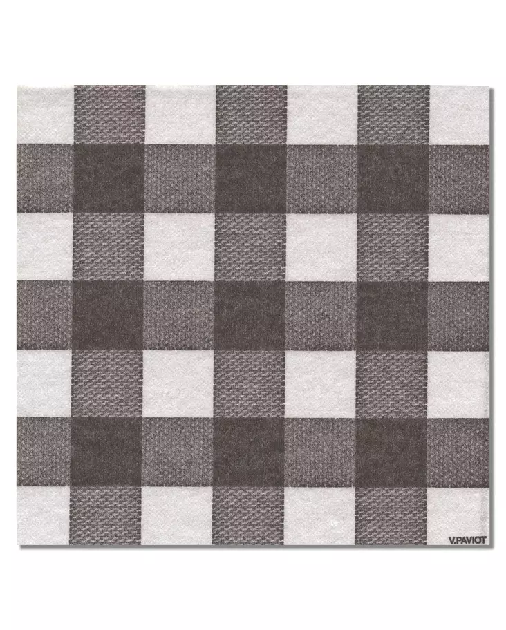 Lautasliina Vichy Noir 40x40cm (20kpl) - Servetit ja lautasliinat - SEGV01 - 1