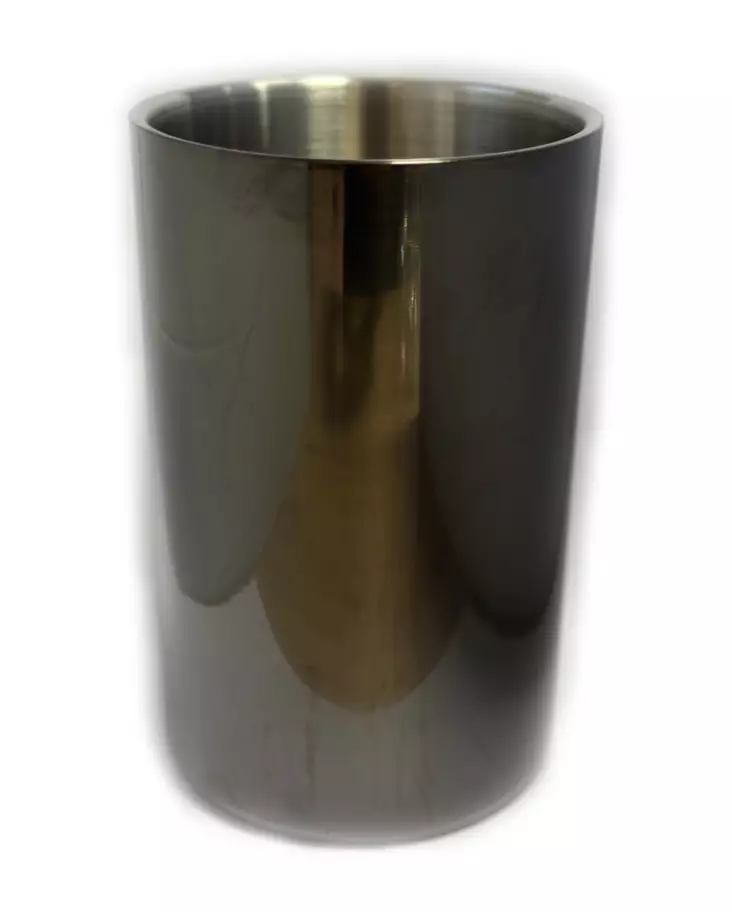 Vinkylare Dubbelväggig Svart 12x18cm - Vin och champagnekylare - BARP203 - 1