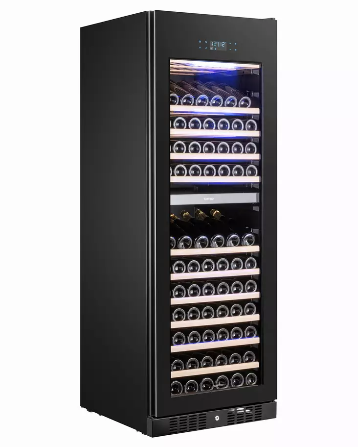 Vinskåp Elegance 153 flaskor Svart - Dual Temperature Cabinets - TTE1000DRB - 1